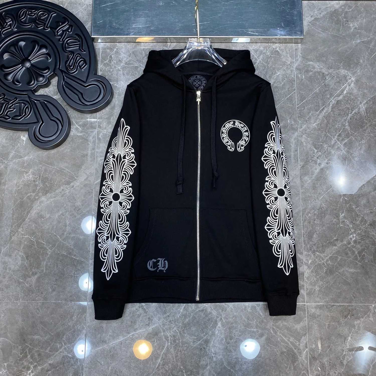 Chrome hearts zipper hoodie