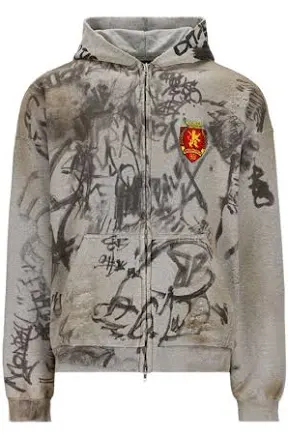 Balenciaga Skater Graffiti Zip Up Hoodie (3 Styles)