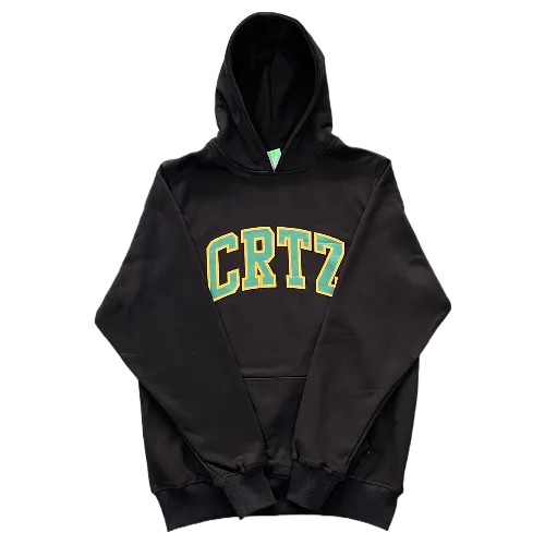 CORTEIZ HOODIE BLACK-GREEN CRTZ