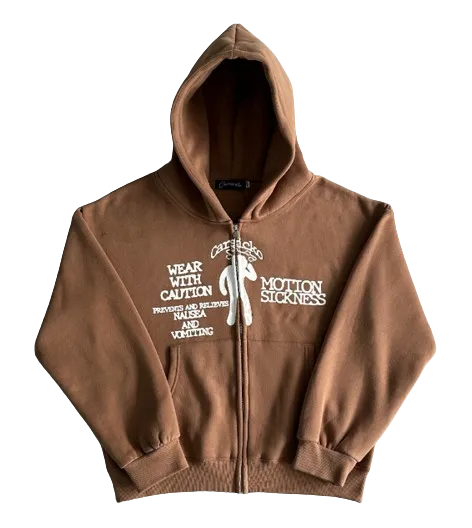 Car SIcko Zip-up Hoodie Motion Sickness