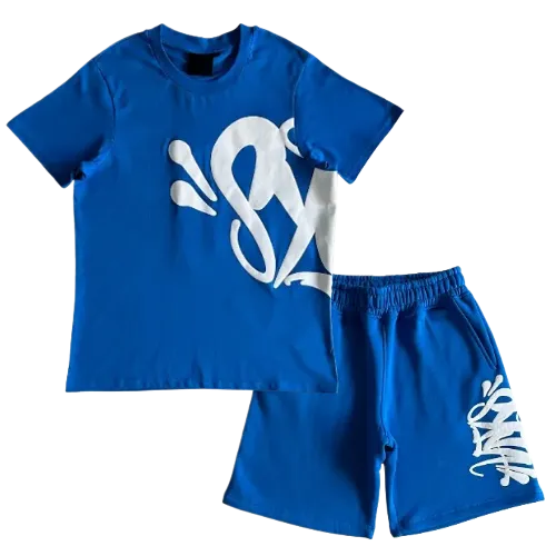 Syna World Summer Set Blue Tee and Shorts