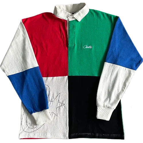 corteiz longsleeve Color Block Polo